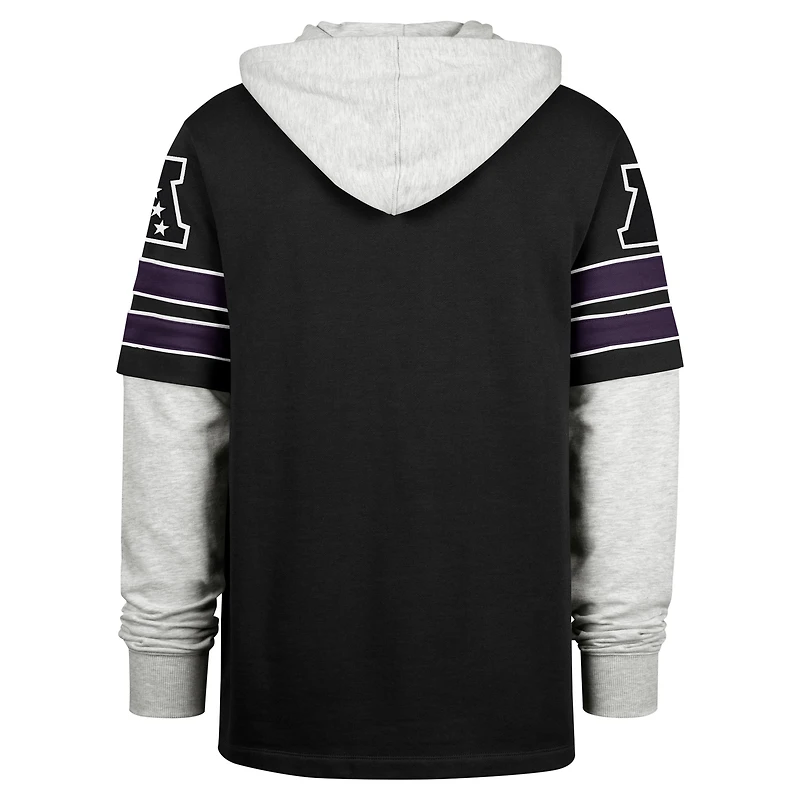 Sweat à capuche '47 noir Baltimore Ravens Double Header Blitz Cornerback pour hommes