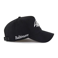 Casquette ajustable noire Baltimore Ravens Foundation Offside '47 pour homme