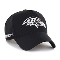Casquette ajustable noire Baltimore Ravens Foundation Offside '47 pour homme