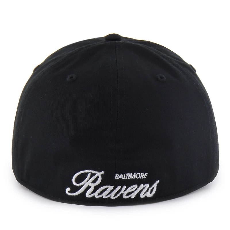 Casquette ajustée noire « 47 » pour homme, modèle Foundational Franchise des Baltimore Ravens