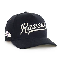 Men's '47  Black Baltimore Ravens Golden Age Corduroy Hitch Adjustable Hat