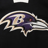 Chandail à capuchon encolure en V pour hommes '47 Black Baltimore Ravens Lacer