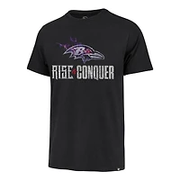 T-shirt noir pour homme '47 Baltimore Ravens Rise and Conquer Franklin