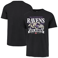 T-shirt noir à rayures « 47 » pour homme