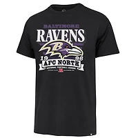 T-shirt noir à rayures « 47 » pour homme