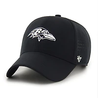 Casquette ajustable noire Baltimore Ravens Vent MVP '47 pour homme