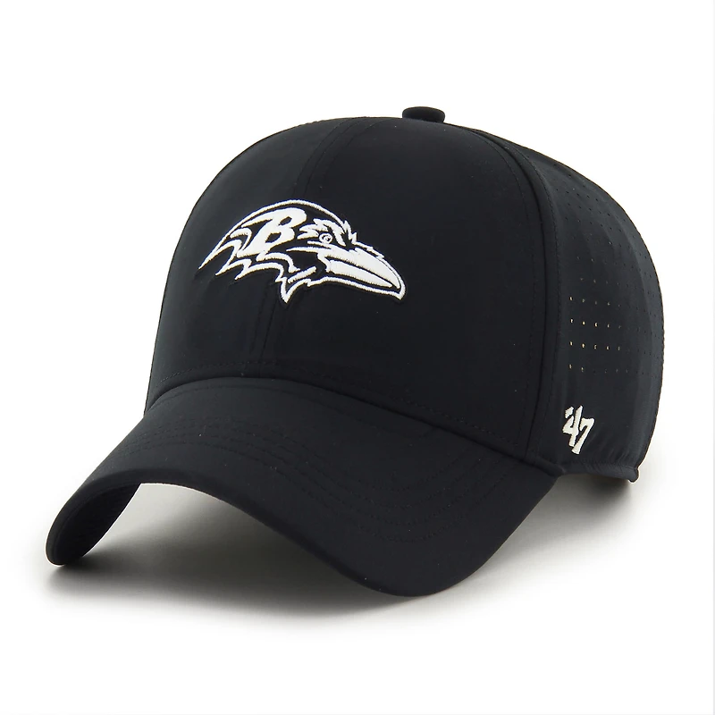 Men's '47 Black Baltimore Ravens Vent MVP Adjustable Hat
