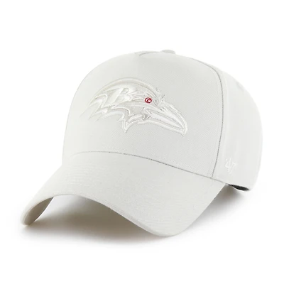 Men's '47 Cream Baltimore Ravens Ballpark Offside Adjustable Hat