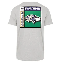 T-shirt Franklin gris chromé pour homme, modèle 1947, des Ravens de Baltimore