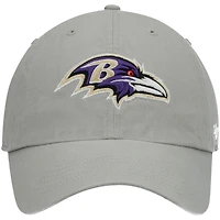 Casquette ajustable '47 grise Baltimore Ravens Clean Up pour hommes