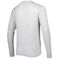 Men's '47 Heathered Gray Baltimore Ravens Dozer Franklin Long Sleeve T-Shirt