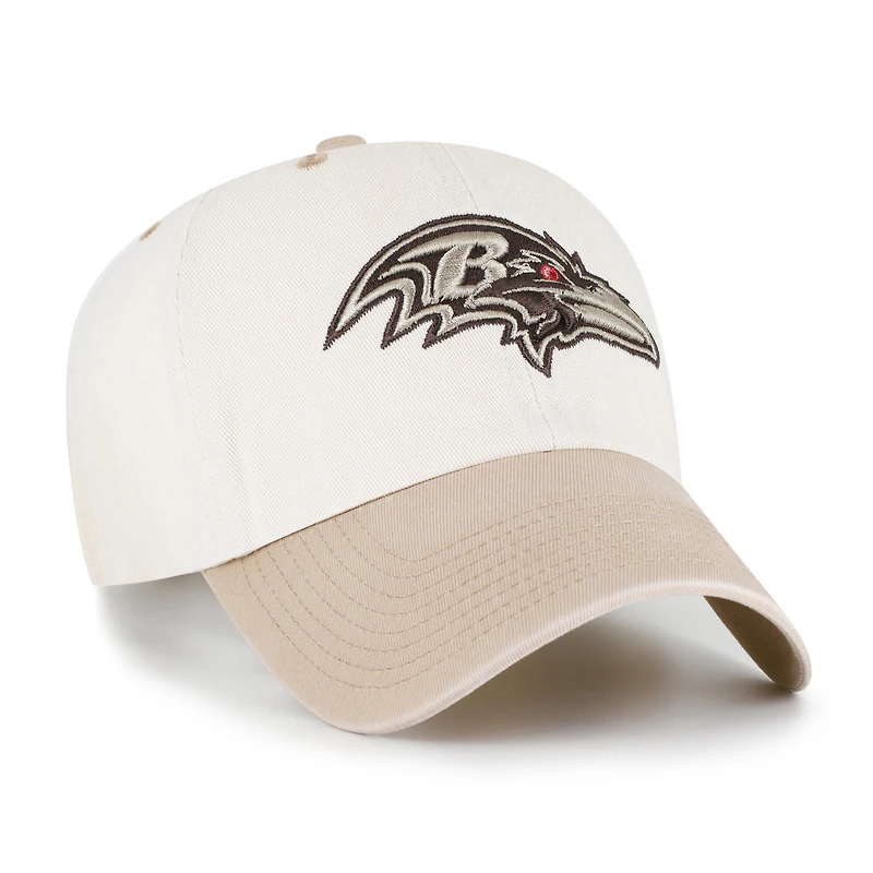 Men's '47 Natural/Tan Baltimore Ravens Neutral Terrain Clean Up Adjustable Hat