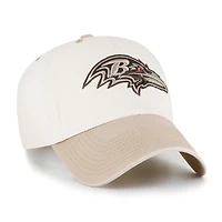 Men's '47  Natural/Tan Baltimore Ravens Neutral Terrain Clean Up Adjustable Hat