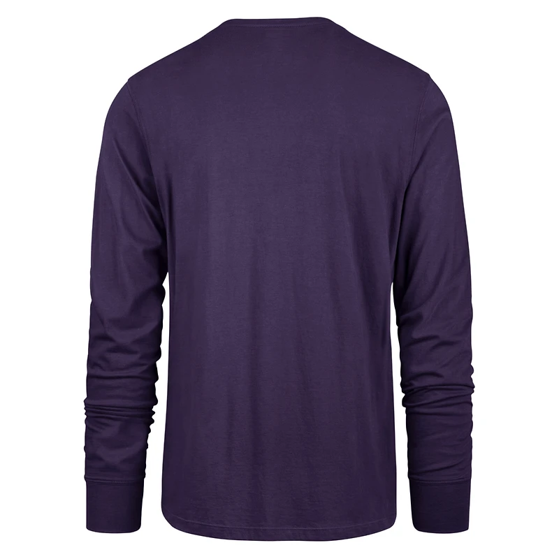 T-shirt à manches longues violet Baltimore Ravens '47 pour homme Purple Rising Super Rival