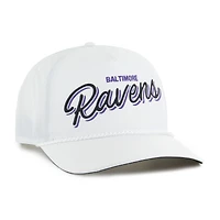 Men's '47 White Baltimore Ravens Brrr Fairway Hitch Adjustable Hat