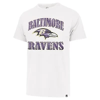 Men's '47 White Baltimore Ravens Overrun Franklin T-Shirt