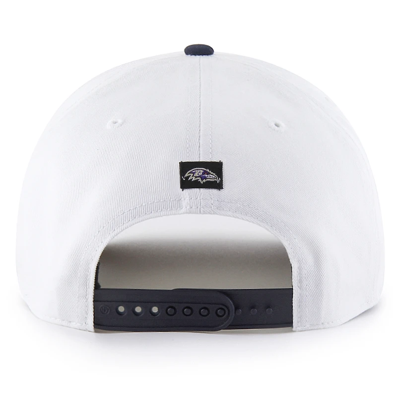 Casquette ajustable patriotique blanche Baltimore Ravens 1947 pour homme