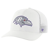 Casquette extensible blanche '47 Baltimore Ravens Snowball Trophy pour homme