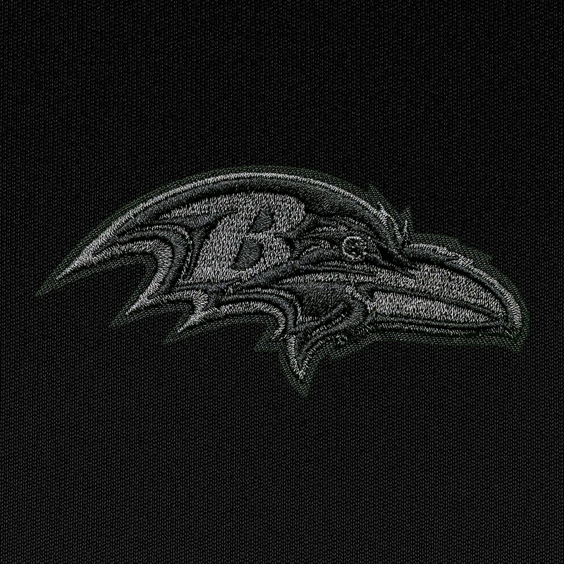 Polo Antigua Black Baltimore Ravens pour homme, grande taille, avec logo ton sur