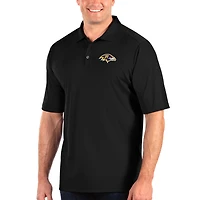 Polo noir Antigua pour homme, coupe grande taille, hommage aux Ravens de Baltimore