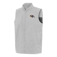 Gilet zippé Brisk gris antigua pour homme des Baltimore Ravens