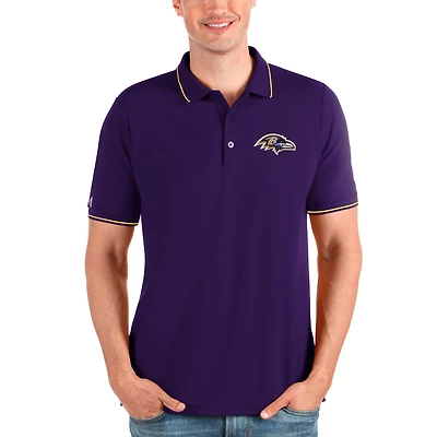 Polo Antigua Purple Affluent pour homme des Baltimore Ravens
