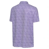 Men's Antigua Purple Baltimore Ravens Field Ditsy Polo
