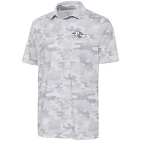 Polo Collide avec logo anthracite des Ravens de Baltimore blanc d'Antigua pour hommes