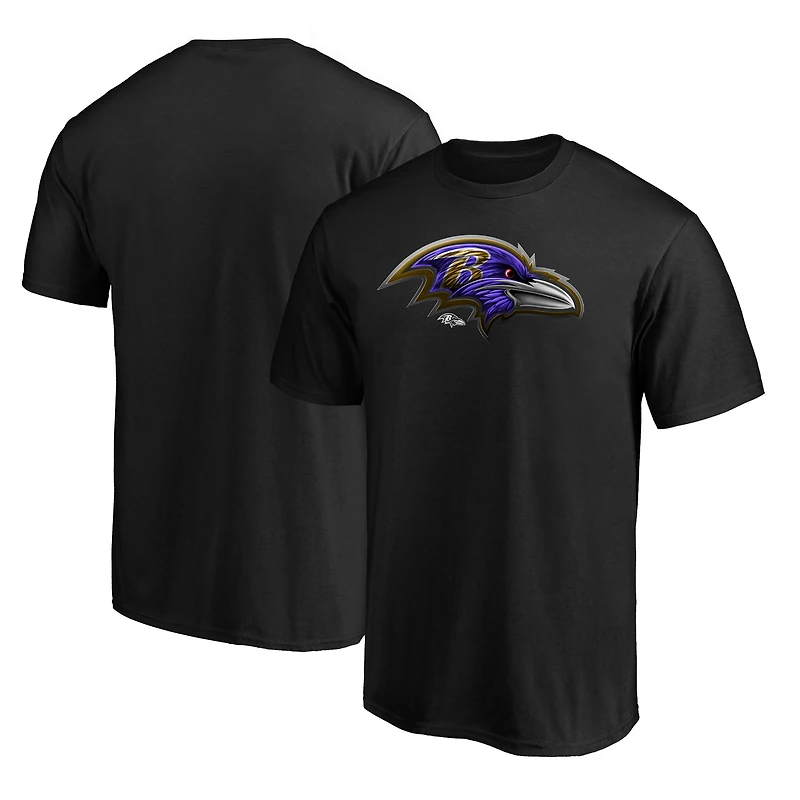 Men's  Black Baltimore Ravens Midnight Mascot T-Shirt