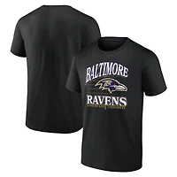 Men's  Black Baltimore Ravens Retro Gridiron T-Shirt
