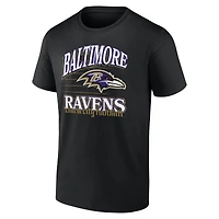 Men's  Black Baltimore Ravens Retro Gridiron T-Shirt