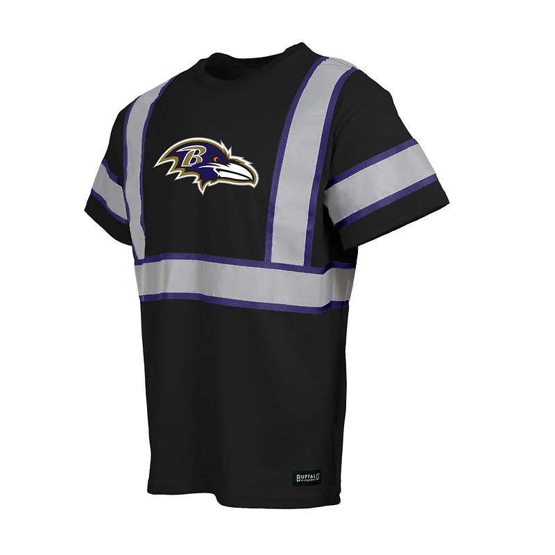 Men's Black Baltimore Ravens Safety Heavyweight T-Shirt
