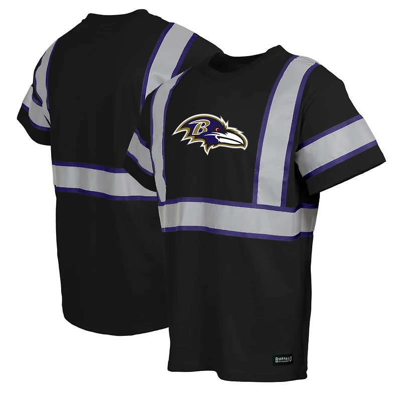 Men's Black Baltimore Ravens Safety Heavyweight T-Shirt