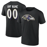 Men's Baltimore Ravens Team Authentic Personalized Name & Number T-Shirt