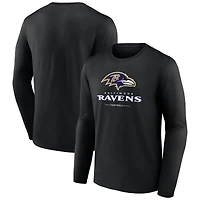 Men's Baltimore Ravens Team Lockup Long Sleeve T-Shirt