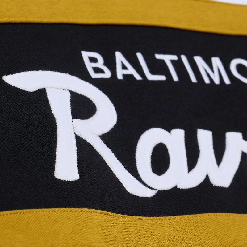 Men's Black Mitchell & Ness  Baltimore Ravens Head Coach Hoodie