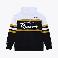 Sweat à capuche noir Mitchell & Ness pour homme, modèle entraîneur-chef des Ravens de Baltimore