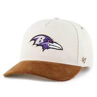 Men's Carhartt x '47 Natural/Brown Baltimore Ravens Undyed Relaxed Hitch Adjustable Hat