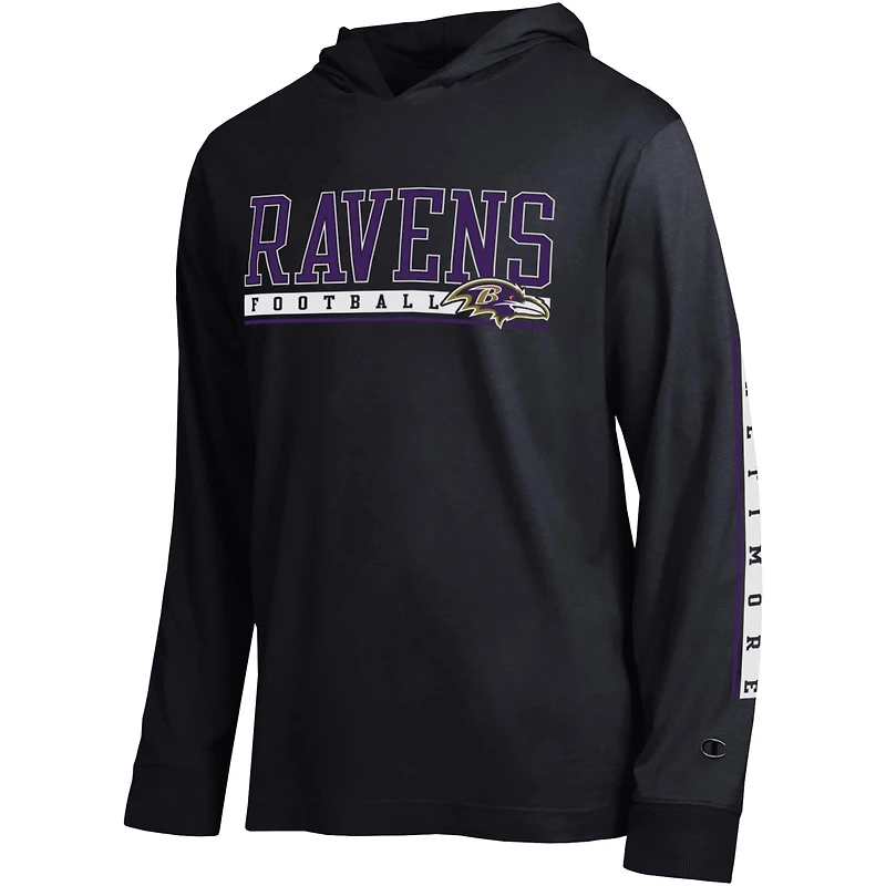 Men's Champion Black Baltimore Ravens All Star Hooded T-Shirt