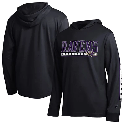 Men's Champion Black Baltimore Ravens All Star Hooded T-Shirt
