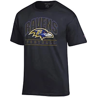 Men's Champion  Black Baltimore Ravens Football T-Shirt