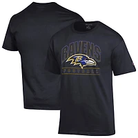Men's Champion  Black Baltimore Ravens Football T-Shirt