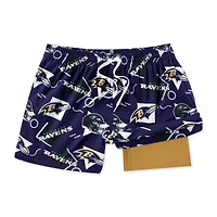 Short de bain doublé classique pour homme Chubbies violet Baltimore Ravens Game Day Fit