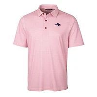 Polo extensible à imprimé double point Pike pour homme, modèle Cutter & Buck Cardinal Baltimore Ravens, grande taille