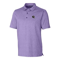 Men's Cutter & Buck  Heather Purple Baltimore Ravens Helmet Forge Stretch Polo