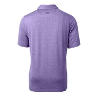 Men's Cutter & Buck  Heather Purple Baltimore Ravens Helmet Forge Stretch Polo
