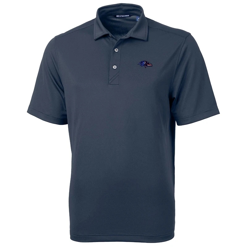 Polo Virtue Eco Pique recyclé bleu marine pour homme, modèle Cutter & Buck, Baltimore Ravens, taille grande et
