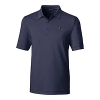 Men's Cutter & Buck Navy Baltimore Ravens Forge Pencil Stripe Polo