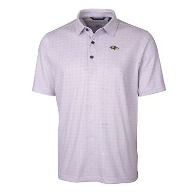 Men's Cutter & Buck Purple Baltimore Ravens Big Tall Pike Double Dot Stretch Polo