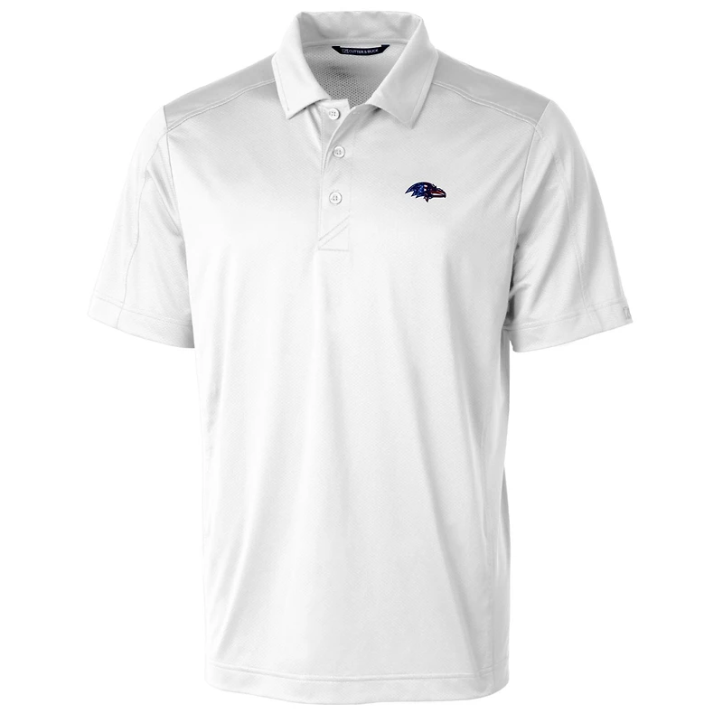 Polo extensible texturé pour homme Cutter & Buck, blanc, Baltimore Ravens, taille grande et taille, Prospect
